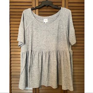 Hayden Gray Peplum Top